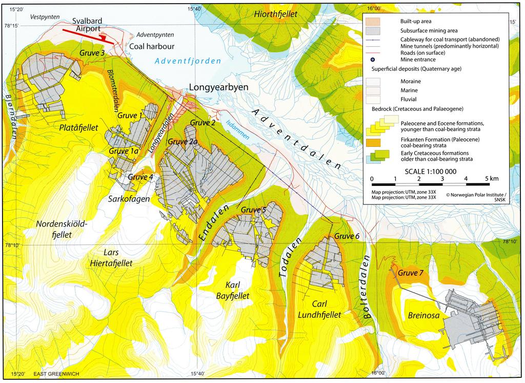 fot. 5. longyearbyen kopalnie mapa wkd