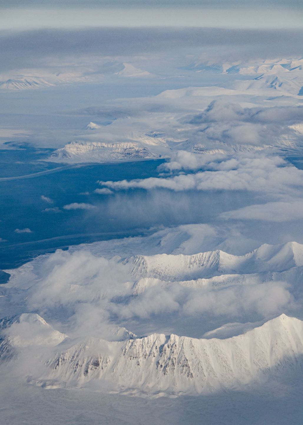 Południowo-zachodni Spitsbergen z lotu ptaka