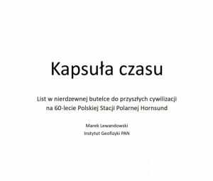 KAPSUŁA CZASU: wiadomość dla prapra…wnuków ukryta na Spitsbergenie