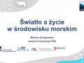Światło a życie w środowisku morskim