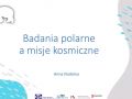 Badania polarne a misje kosmiczne