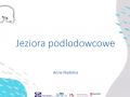 Jeziora podlodowcowe